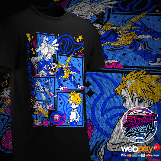 POLERA GOMAMON & MATT - DIGIMON ADVENTURE
