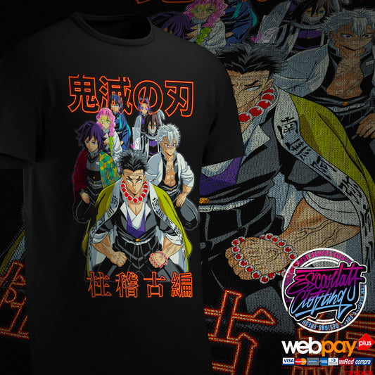 POLERA PILARES ARCO DE ENTRENAMIENTO - KIMETSU NO YAIBA