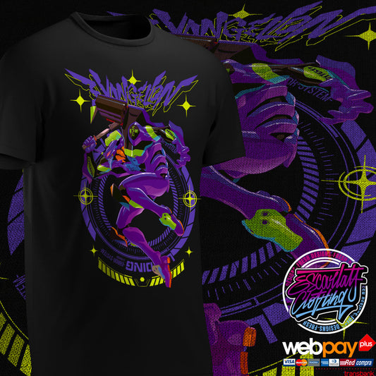 POLERA UNIT 01 FULLCOLOR - EVANGELION