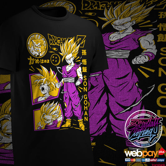 POLERA GOHAN SAGA CELL - DRAGONBALL Z