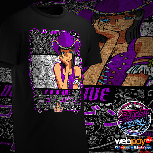 POLERA NICO ROBIN CLASICA - ONE PIECE