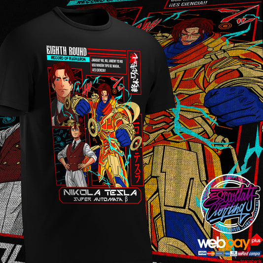 POLERA NIKOLA TESLA - RECORD OF RAGNAROK