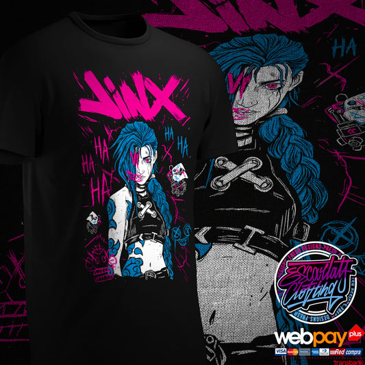 POLERA NEGRA JINX - ARCANE