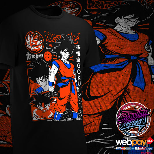 POLERA GOKU SAGA SAIYAJIN - DRAGONBALL Z