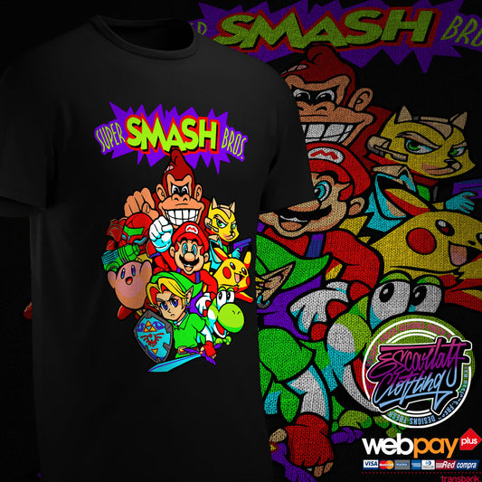 POLERA SUPER SMASH BROSS - GAMES