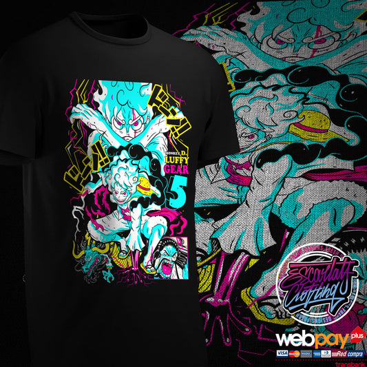 POLERA LUFFY GEAR5 VS KAIDO - ONE PIECE