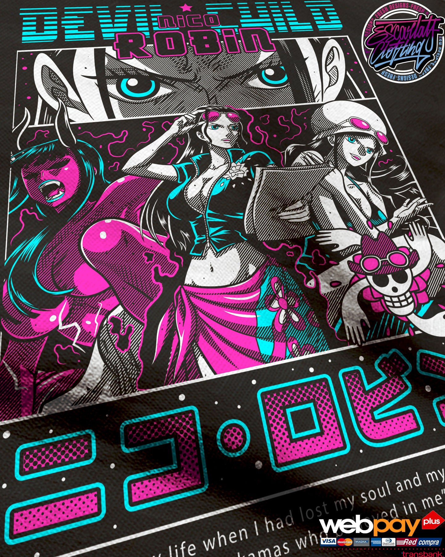 POLERA NICO ROBIN - ONE PIECE