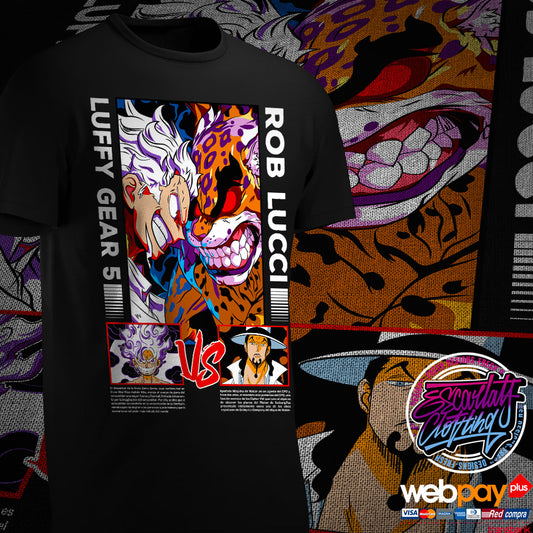 POLERA LUFFY VS LUCCI COLOR - ONE PIECE