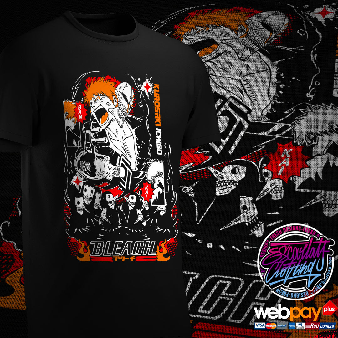 POLERA NEGRA BLEACH