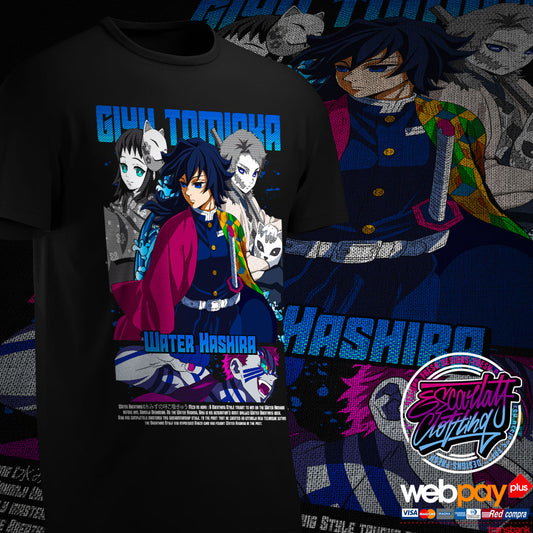 POLERA TOMIOKA WATER HASHIRA - KIMETSU NO YAIBA