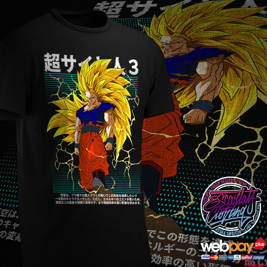 POLERA GOKU SSJ3 - DRAGONBALL Z