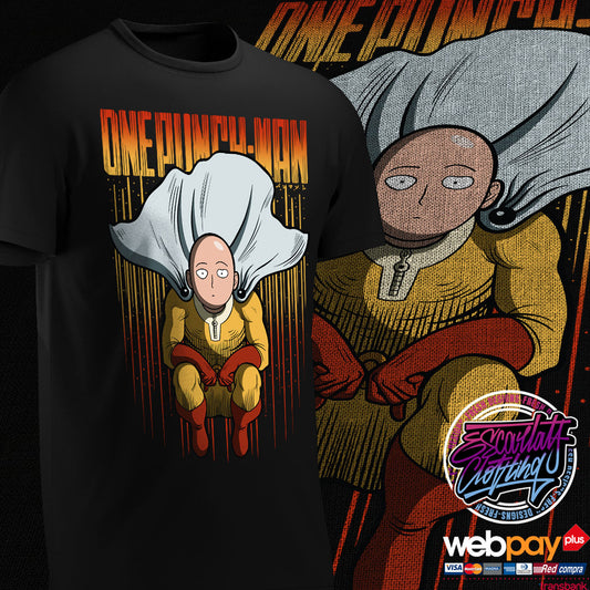 POLERA SAITAMA FULLCOLOR - ONE PUNCH MAN
