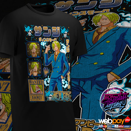 POLERA SANJI VINSMOKE - ONE PIECE