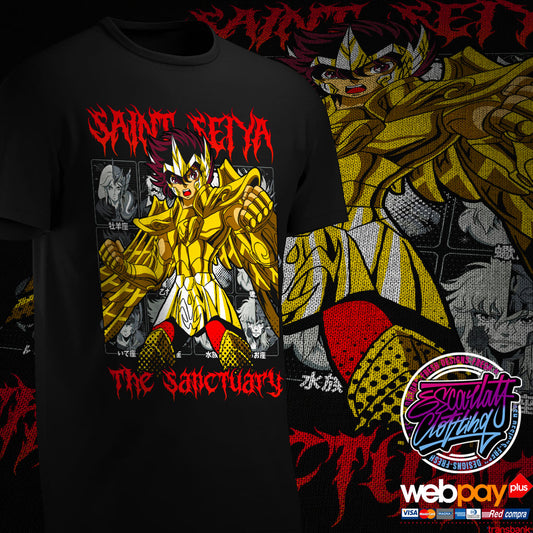 POLERA SAINT SEIYA ARMADURA DORADA - CABALLEROS DEL ZODIACO