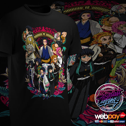 POLERA HASHIRAS FULLCOLOR - KIMETSU NO YAIBA