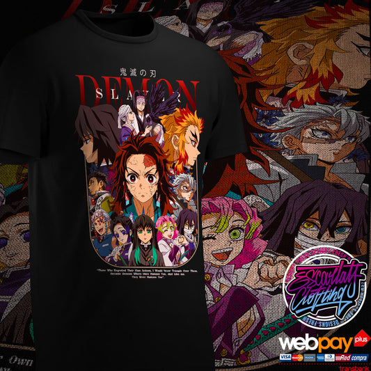 POLERA PERSONAJES KIMETSU NO YAIBA