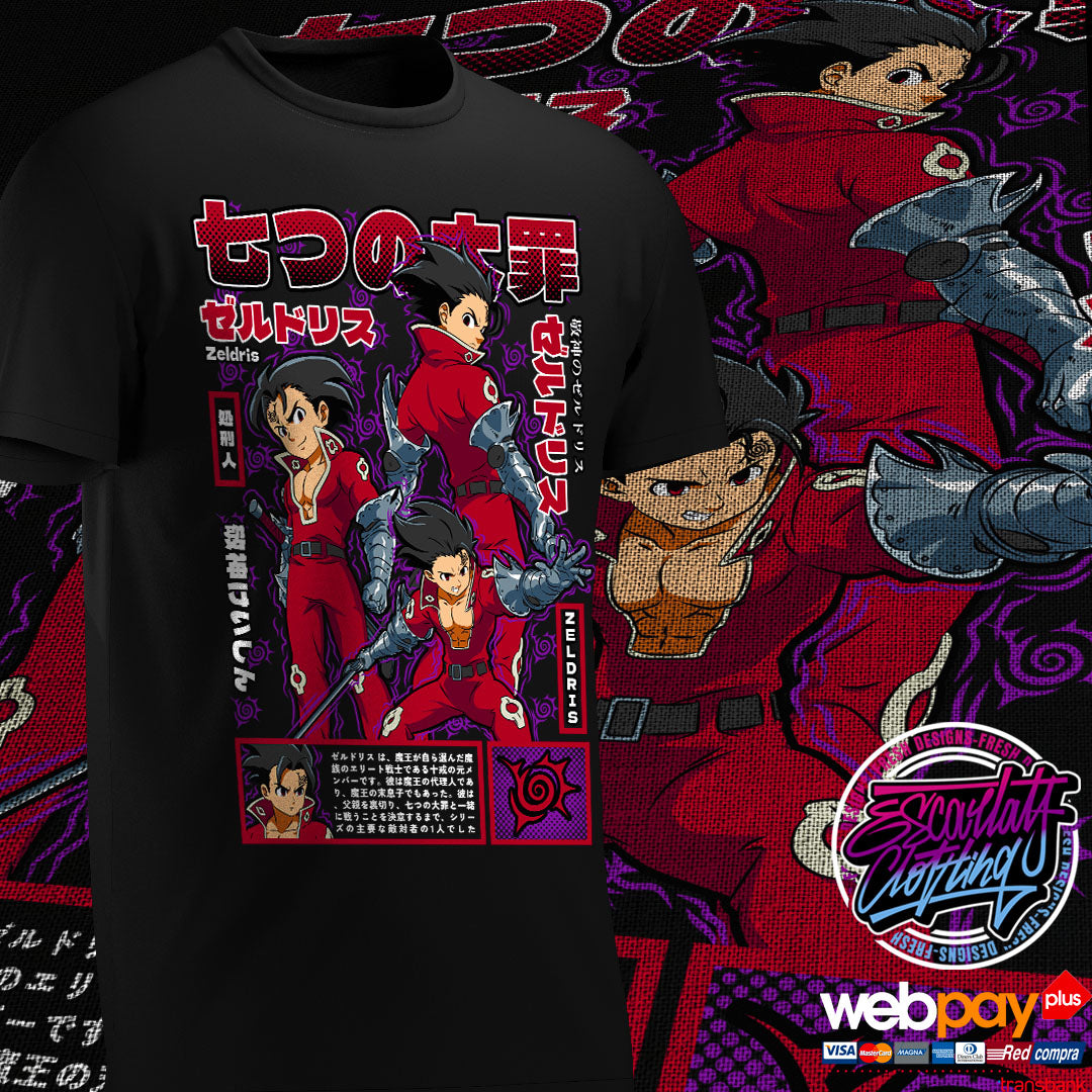 POLERA ZELDRIS - NANATSU NO TAIZAI – ESCARLATA CLOTHING