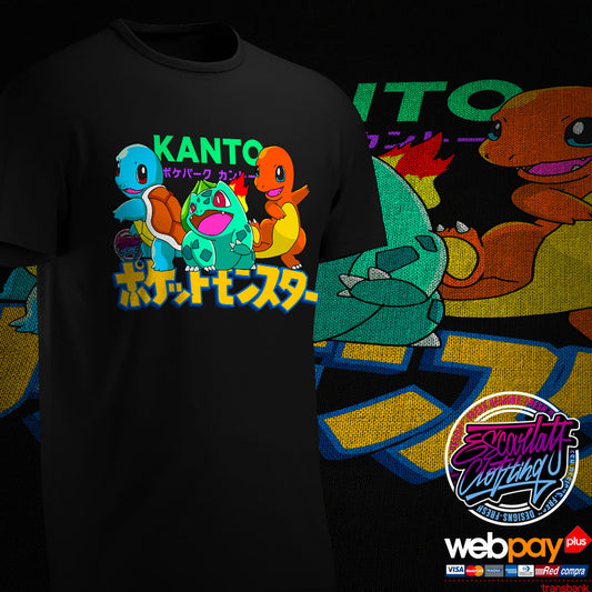 POLERA INICIALES KANTO - POKEMON