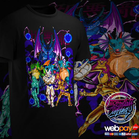 POLERA DRAGONES - DRAGONBALL GT