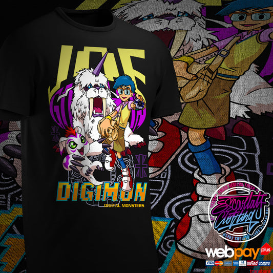 POLERA JOE & GOMAMON COLOR - DIGIMON