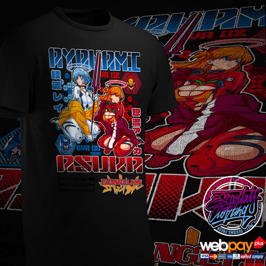 POLERA REI & ASUKA - EVANGELION