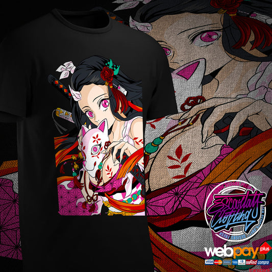 POLERA NEZUKO WAIFU - KIMETSU NO YAIBA