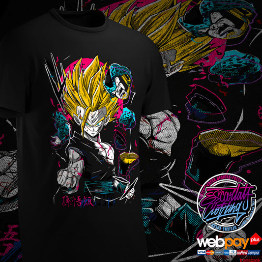 POLERA GOHAN SSJ2 - DRAGONBALL Z