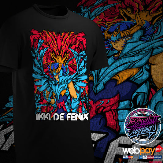 POLERA IKKI DE FENIX - CABALLEROS DEL ZODIACO
