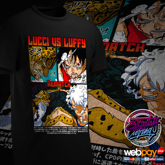 POLERA LUCCI VS LUFFY - ONE PIECE