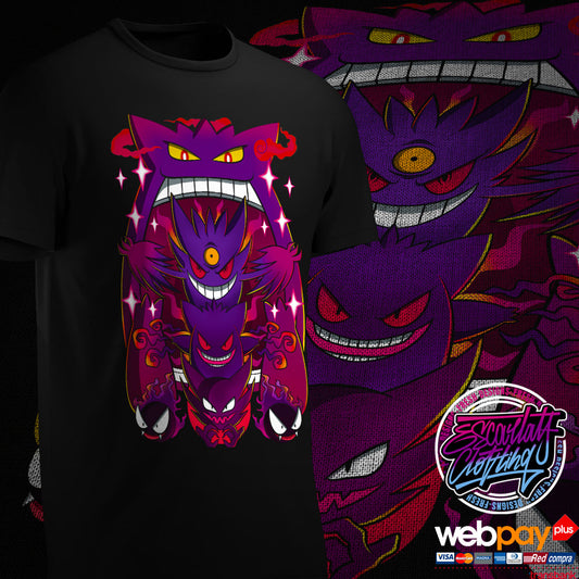 POLERA GENGAR LINEA EVOLUTIVA - POKEMON