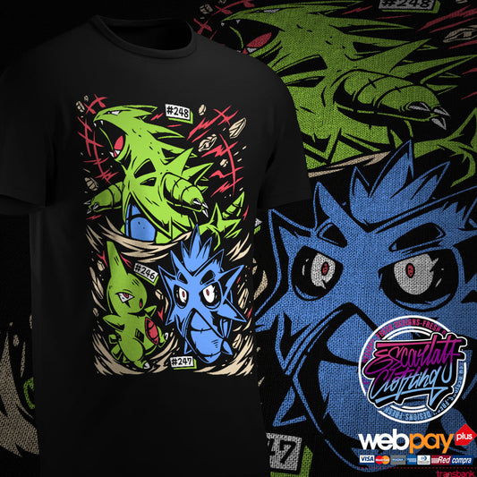 POLERA LINEA EVOLUTIVA LARVITAR - POKEMON