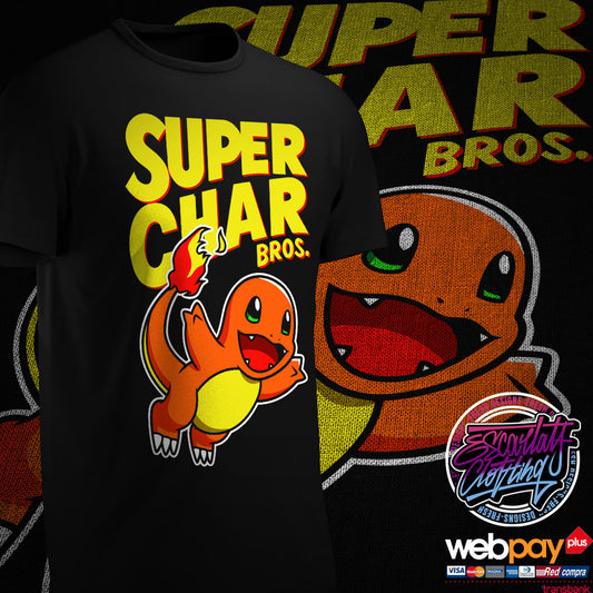 POLERA SUPER CHARMANDER BROS - POKEMON