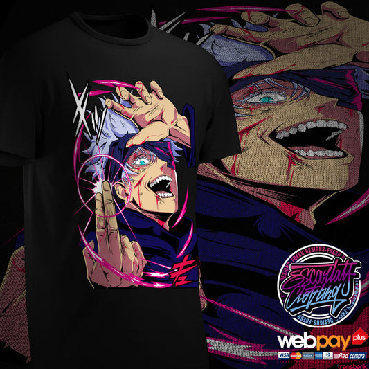 POLERA GOJO SATORU FULLCOLOR - JUJUTSU KAISEN