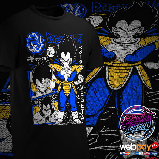 POLERA VEGETA SAGA SAIYAJIN - DRAGONBALL Z