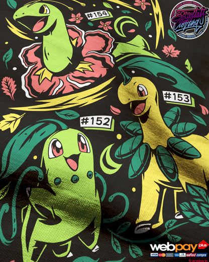 POLERA LINEA EVOLUTIVA CHIKORITA - POKEMON