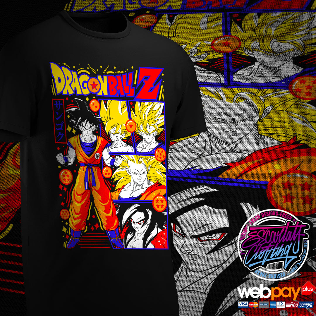 POLERA GOKU X5 - DRAGONBALL Z - GT