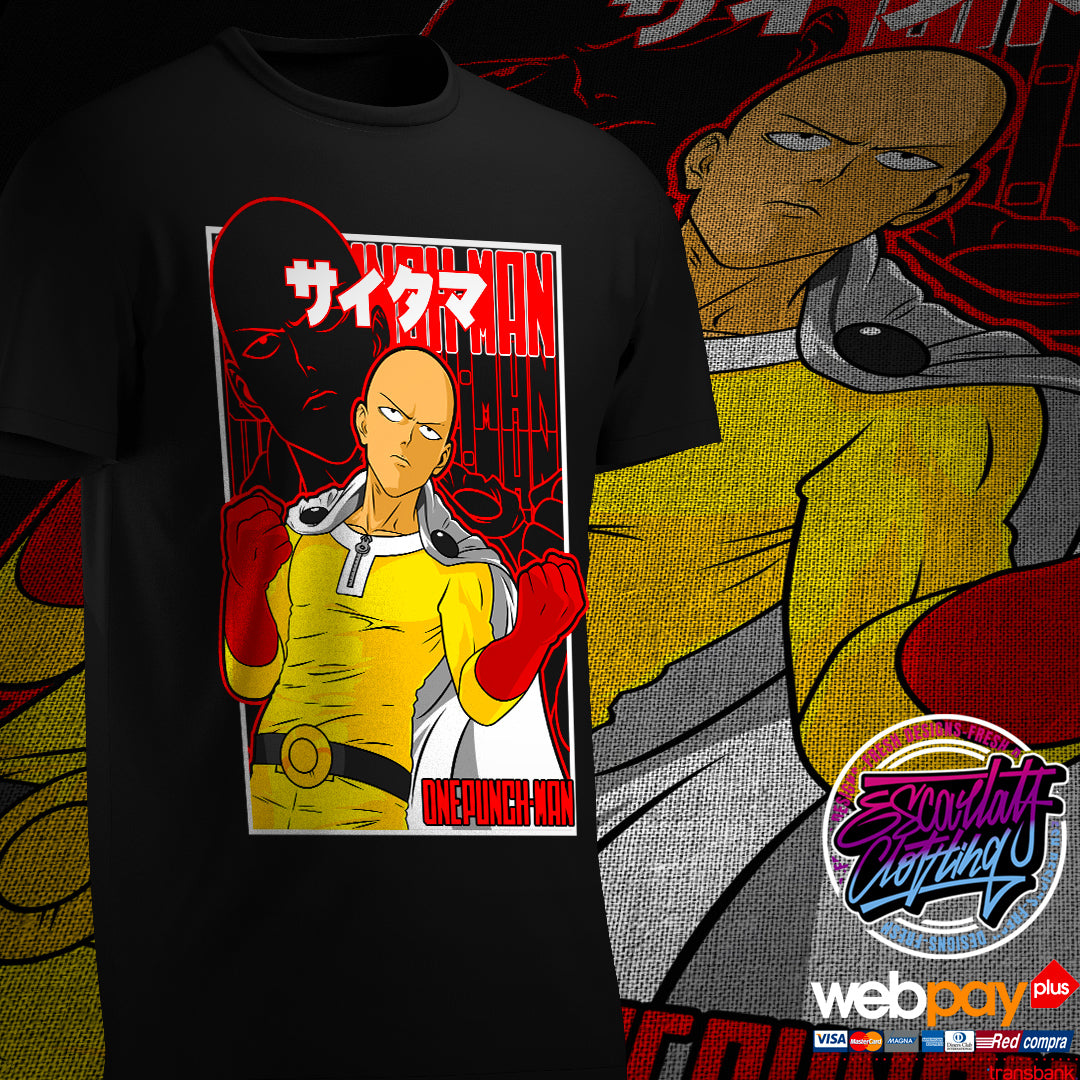 POLERA SAITAMA BASIC COLOR - ONE PUNCH MAN