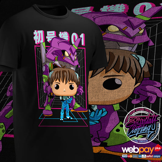 POLERA SHINJI Y EVA01 FUNKO - EVANGELION