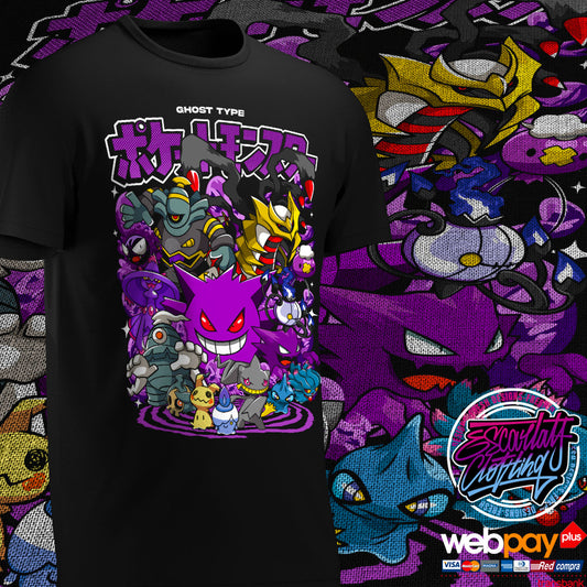 POLERA POKEMON TIPO FANTASMA - COLECCION 2025