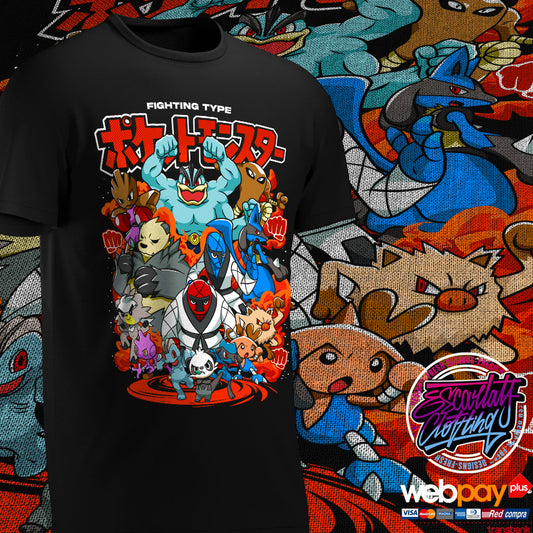 POLERA POKEMON TIPO LUCHA - COLECCION 2025