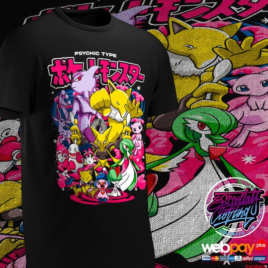 POLERA POKEMON TIPO PSIQUICO - COLECCION 2025