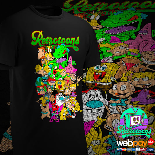 POLERA PERSONAJES NICKELODEON - RETROTOONS