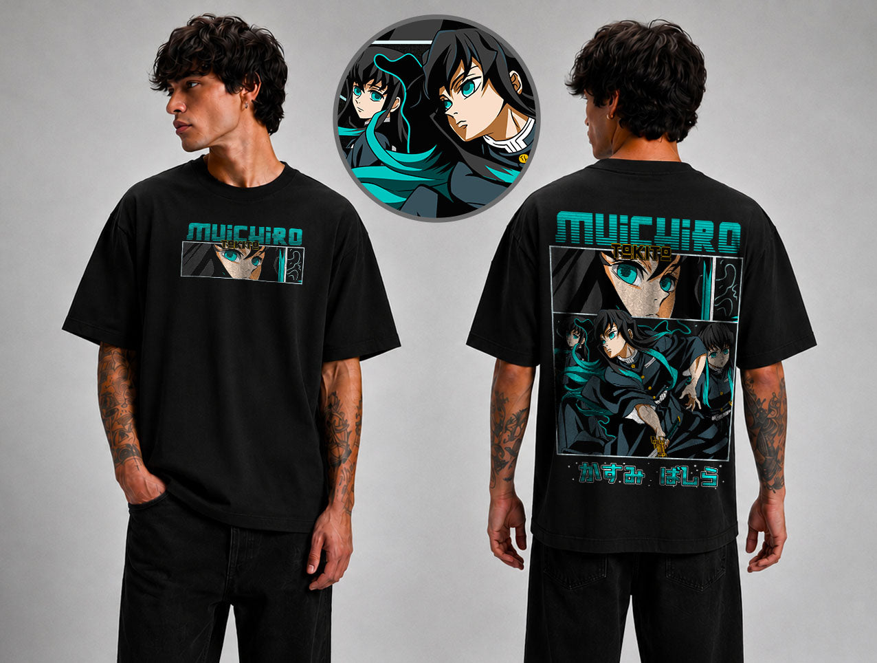 OVERSIZE POLERA - TOKITO MUICHIRO -  KIMETSU NO YAIBA